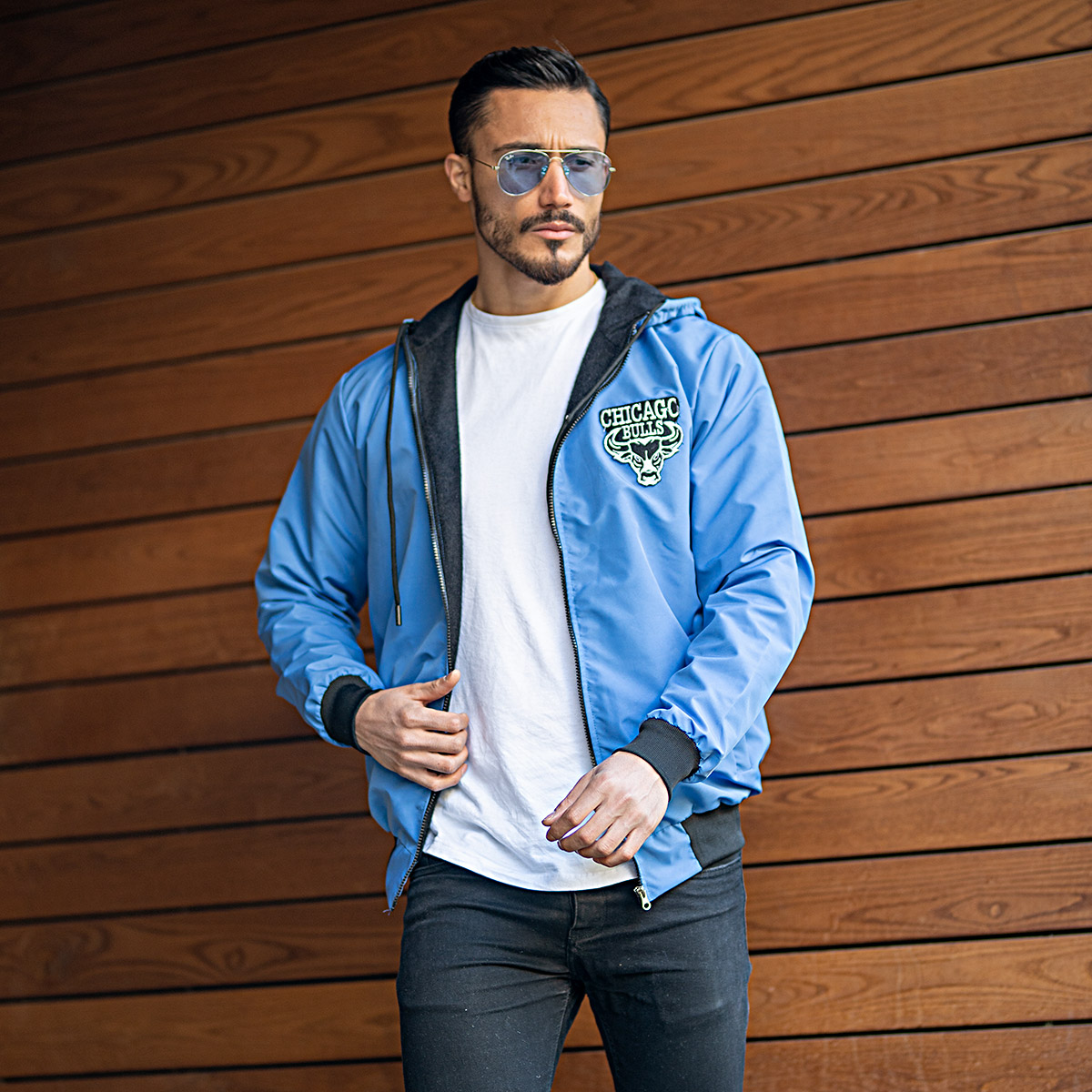 سوئی شرت   chicago bulls آبی